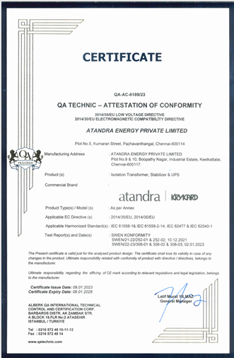 CE Certificate